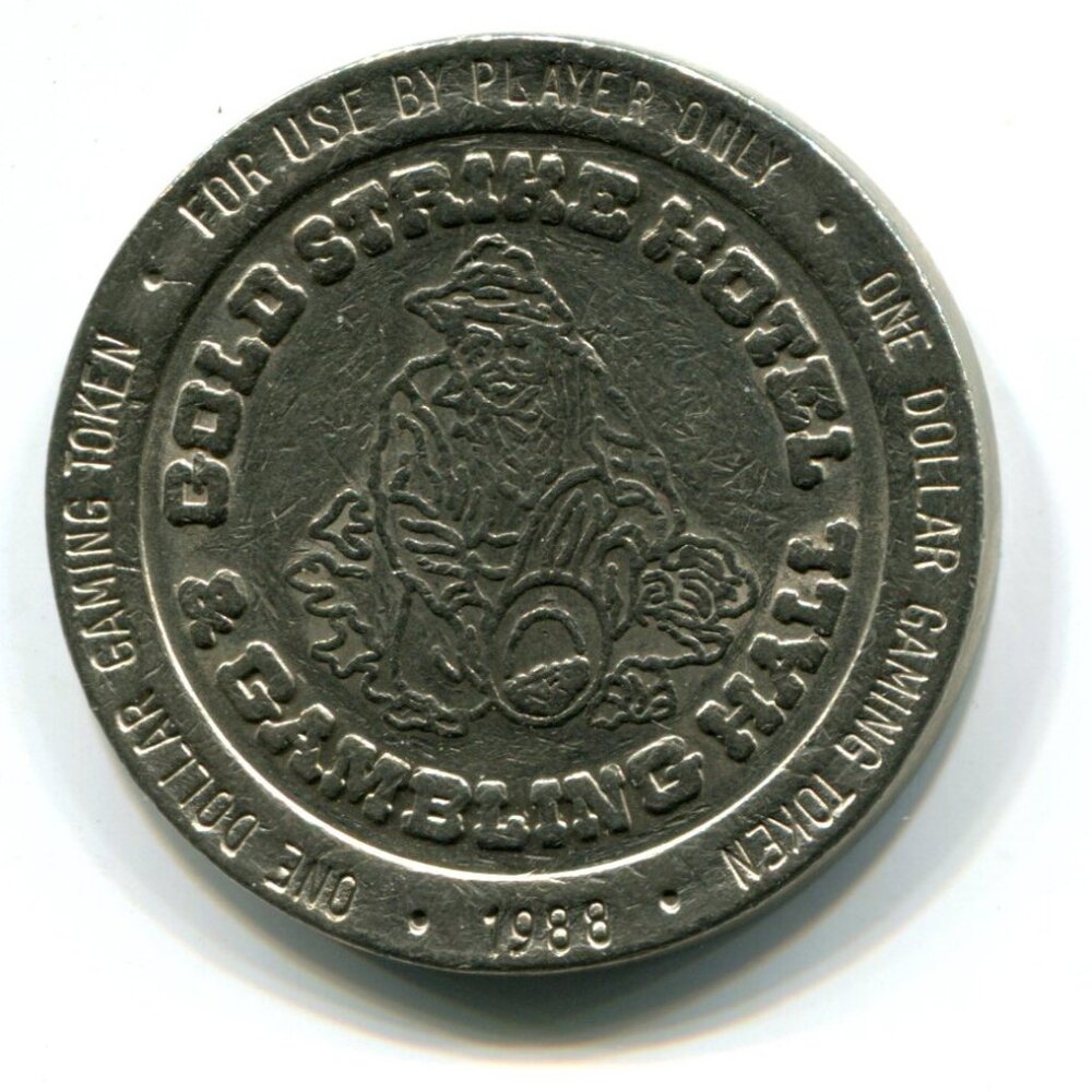 1988 Gold Strike Hotel & Gambling Hall Jean, NV $1 Gaming Token (b652-17)